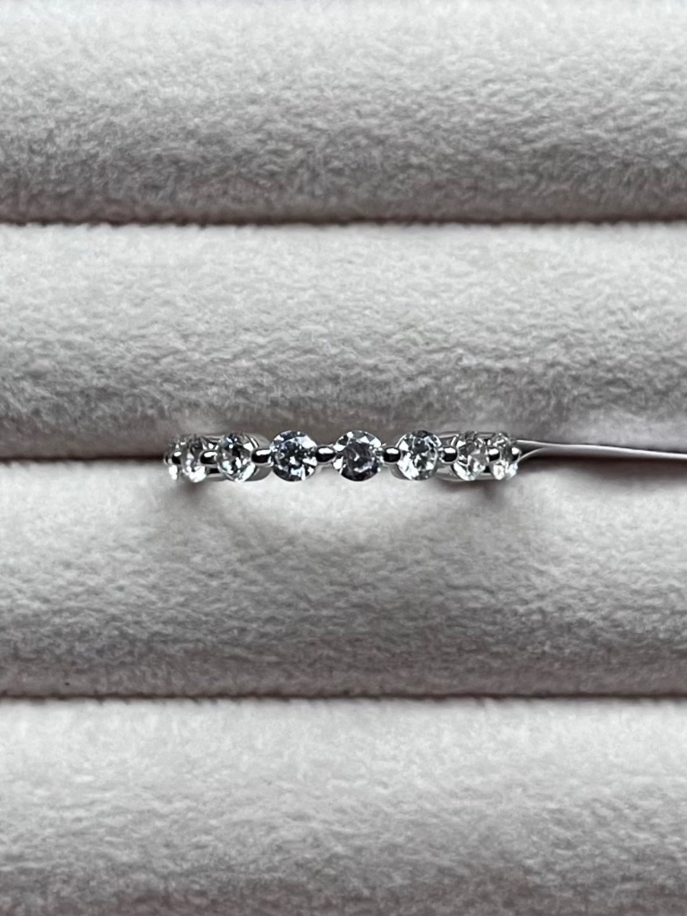 R119 | 925 Sterling Silver Half Eternity Band